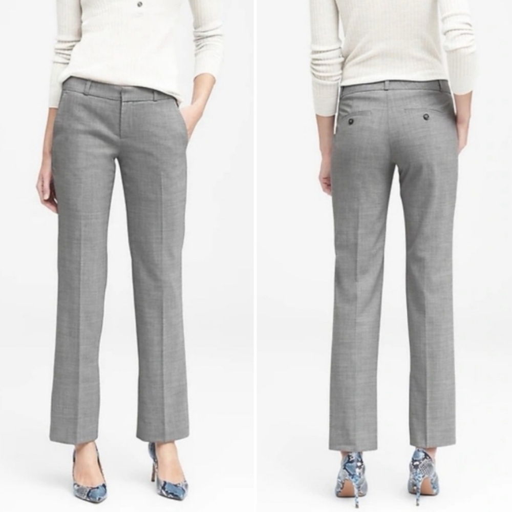 Banana Republic Logan Light Gray Dress Pants Short 6
